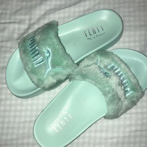Fenty Fur slides